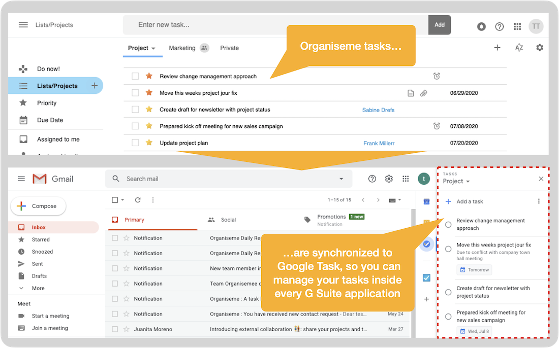 Integration in Google Task